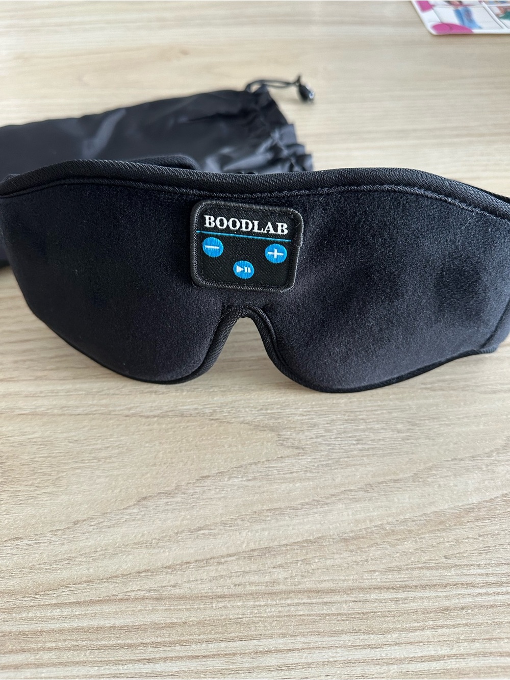 BOODLAB Black Bluetooth Sleep Mask